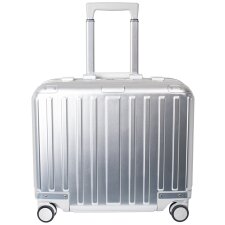 pavo Business-Overnighttrolley Aluminium silber