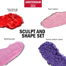 ROYAL TALENS AMSTERDAM Medium Modellier-Set 4 x 120 ml
