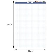 kangaro Flipchart-Block 50 Blatt 80 g/qm blanko/kariert...