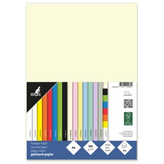 kangaro Multifunktionspapier DIN A4 160 g/qm beige 50 Blatt