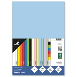kangaro Multifunktionspapier DIN A4 120 g/qm pastellblau 100 Blatt