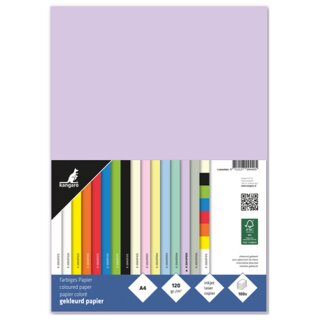 kangaro Multifunktionspapier DIN A4 120 g/qm pastelllila 100 Blatt