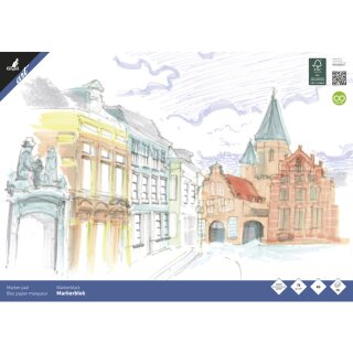 kangaro Künstlerblock / Markerblock DIN A3 50 Blatt weiß