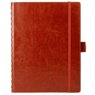 multo Spiral-Notizbuch "Hannibal" A5 blanko cognacfarben