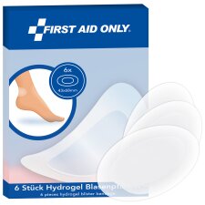 FIRST AID ONLY Blasen-Pflaster transparent 6er Blister