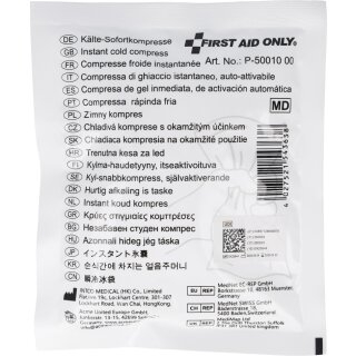 FIRST AID ONLY Sofort-Kälte-Kompresse 153 x 125 mm weiß