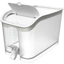 EDA Getränkespender 5 Liter transparent mit Deckel