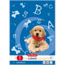 herlitz Arbeitsblock x.book DIN A4 Lineatur 1 50 Blatt