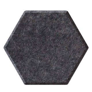 magnetoplan Akustik-Wandpaneele ecoAware Hexagon anthrazit 6 Paneele