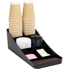 deflecto Kaffee- und Tee-Station Organizer 7 Fächer