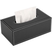 deflecto Kosmetiktuch-Spenderbox rechteckig schwarz aus...