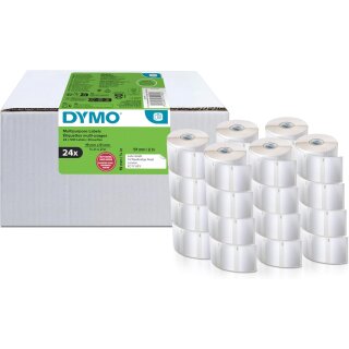 DYMO LabelWriter-Vielzweck-Etiketten 19 x 51 mm weiß 24 Rollen à 500 Etiketten