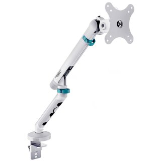 DIGITUS Design-Monitorarm mit Klemme weiß mit Klemme