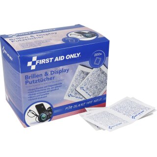 FIRST AID ONLY Brillen-Putztuch 200er Pack