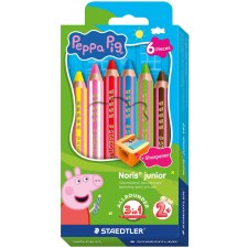 STAEDTLER Hexagonal-Buntstift Noris junior Peppa 6er Etui