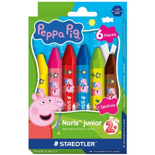 STAEDTLER Wachsmalkreide Noris junior Peppa 6er Kartonetui