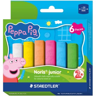 STAEDTLER Straßenmalkreide Noris junior Peppa 6er Etui