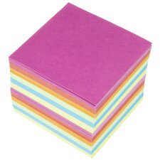 kangaro Zettelboxeinlagen 90 x 90 mm 700 Blatt sortiert