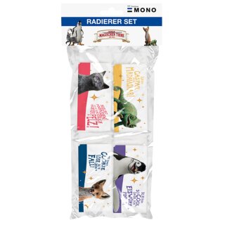 Tombow Kunststoff-Radierer MONO "Die Schule..." 4er Pack