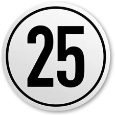 IWH Geschwindigkeitsschild 80 km/h selbstklebend