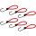 IWH Gepäckspanner Länge: 100 mm rot 6er Set