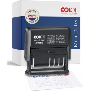 COLOP Wortbandstempel Mini-Info-Dater S 120/WD schwarz