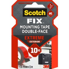 Scotch-FIX doppelseitiges Außenmontageband Extreme 19 mm x 1,5 m