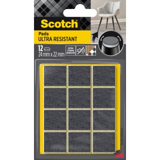 Scotch Extrembeständige Filzgleiter 24 x 22 mm grau