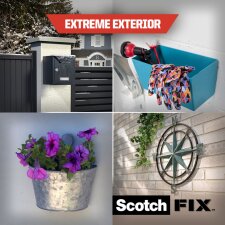 Scotch-FIX doppelseitiges Außenmontageband Extreme 19 mm x 5 m