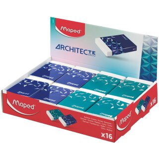 Maped Kunststoff-Radierer ARCHITEKT 16er Display