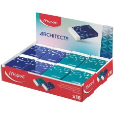 Maped Kunststoff-Radierer ARCHITEKT 16er Display