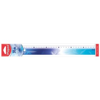 Maped Flachlineal ARCTIC 300 mm aus Kunststoff