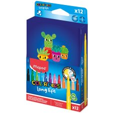 Maped Fasermaler COLORPEPS Long Life 2 12er Kartonetui