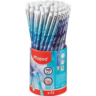 Maped Bleistift ARCTIC mit Radierer HB 72er Köcher
