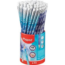 Maped Bleistift ARCTIC mit Radierer HB 72er Köcher