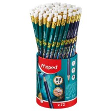 Maped Bleistift DRAGON mit Radierer HB 72er Köcher