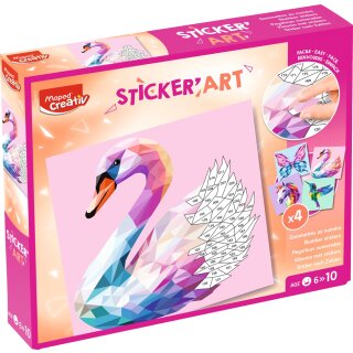 Maped Creativ Kleben nach Zahlen STICKERART Elegante Wesen