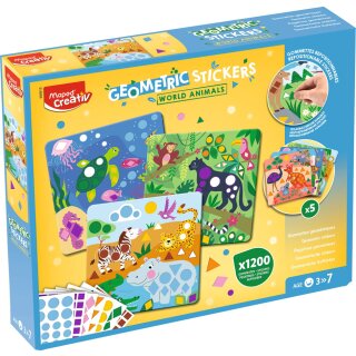 Maped Creativ Geometrie-Sticker-Set TIERE DER WELT