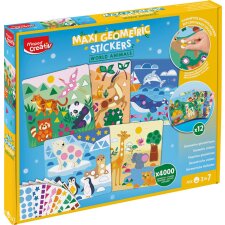 Maped Creativ Geometrie-Sticker-Set TIERE DER WELT Maxi