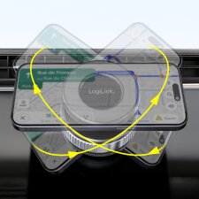 LogiLink Smartphone-Magnethalter schwarz