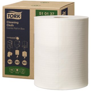 TORK Mehrzweck-Putzrolle 1-lagig weiß 152 m