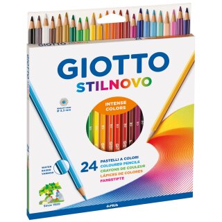 GIOTTO Buntstifte STILNOVO sechseckig 24er Kartonetui