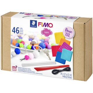 FIMO SOFT Modelliermasse-Set "Basic XXL" 46-teilig