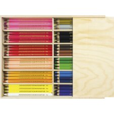 EBERHARD FABER Hexagonal-Buntstift BIG WINNER 96er Holzkiste