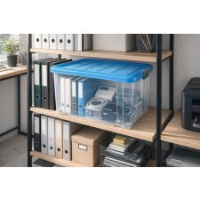 Peggy Perfect Aufbewahrungsbox mit Deckel & Rollen 55...