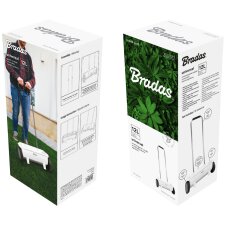 Bradas Garten-Sämaschine 12 Liter weiß/anthrazit