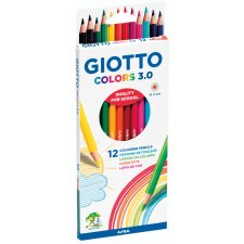 GIOTTO Buntstifte COLORS 3.0 sechseckig 24er Kartonetui