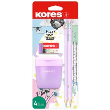 Kores Bleistift-Set "Pastell" 4-teilig