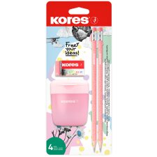 Kores Bleistift-Set "Pastell" 4-teilig