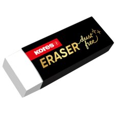 Kores Kunststoff-Radierer "Dust Free" weiß